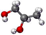 La molécule de propylène-glycol
